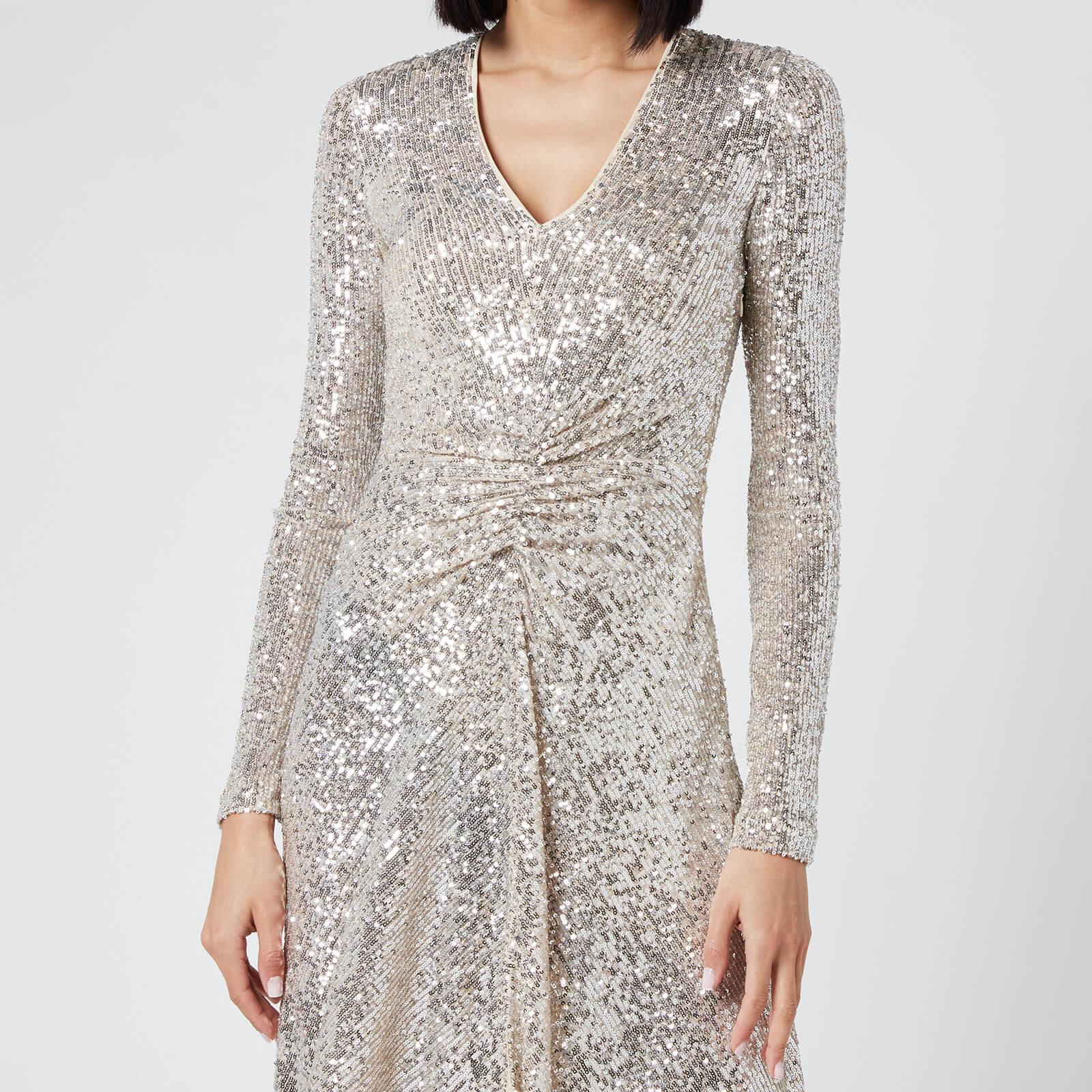 rotate birger christensen silver dress