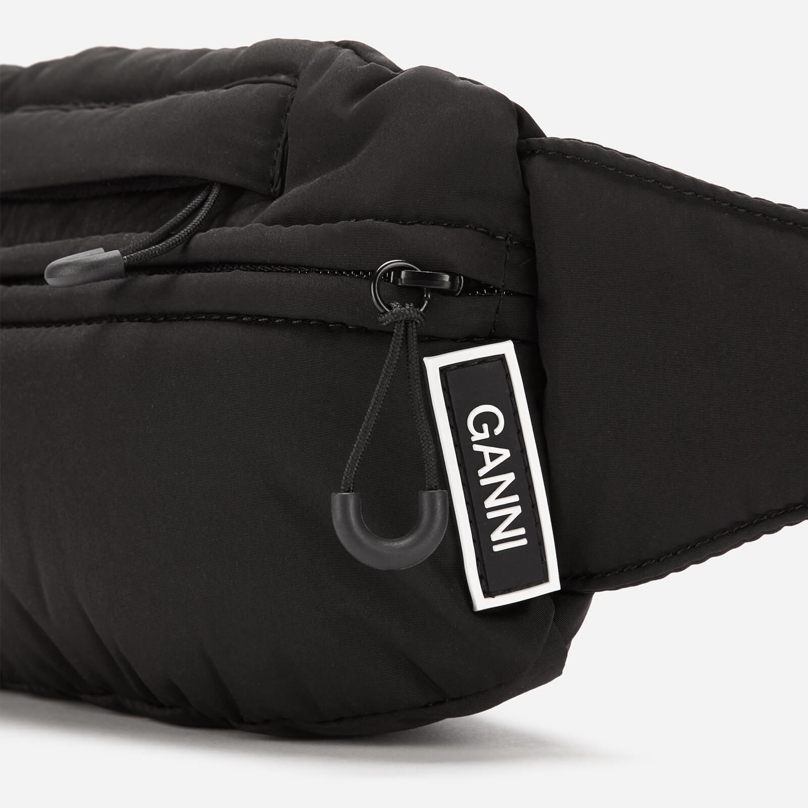 Ganni Tech Fabric Belt Bum Bag in Black - Lyst