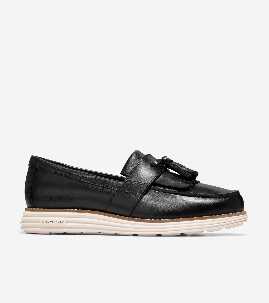 Cole Haan Women's Øriginalgrand Kiltie Loafer in Black Lyst