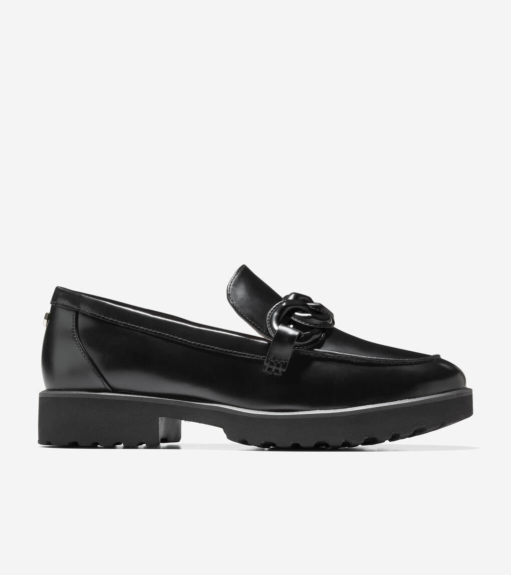 Cole Haan Women's Geneva Chain Loafer in Black Lyst