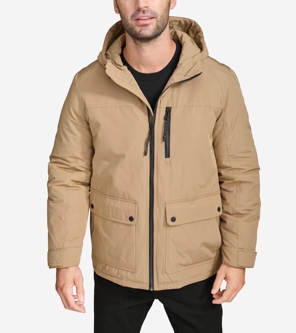 Cole haan oxford down hooded bomber online