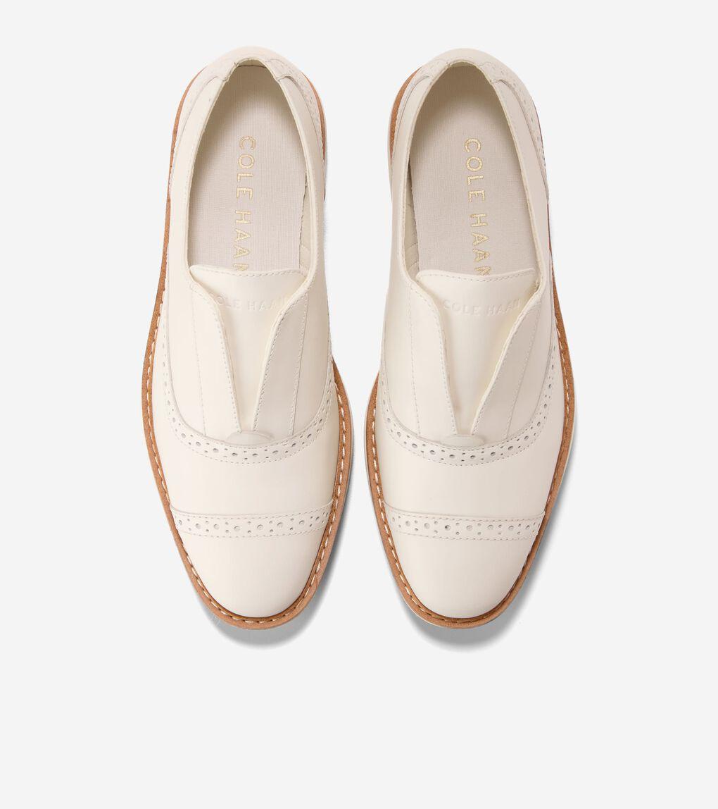 Cole Haan Women's Øriginalgrand Platform Slip-on Oxfords in White