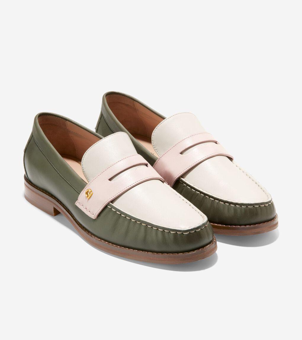 Cole Haan Women's Lux Pinch Penny Loafer in Green | Lyst