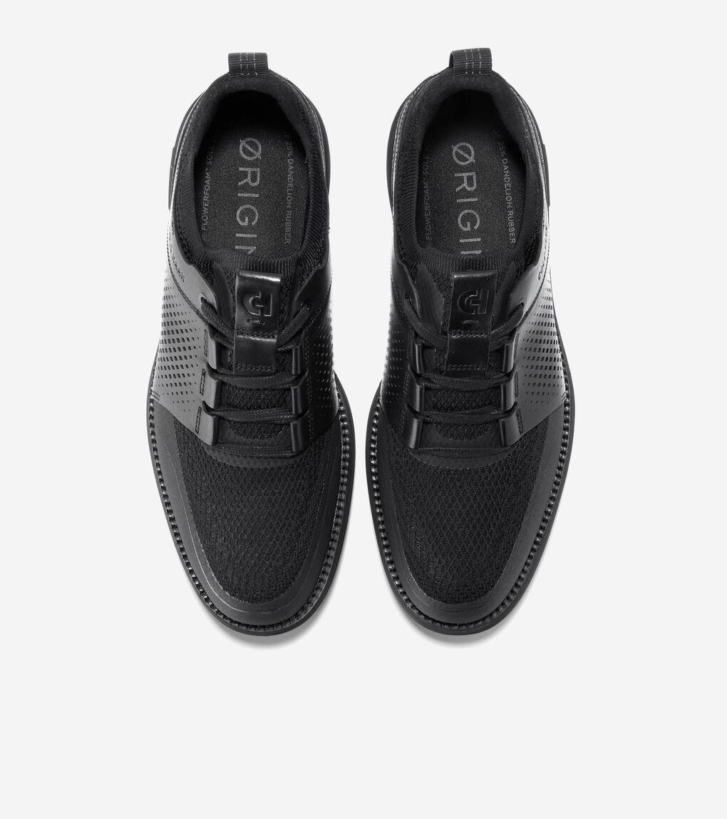 【Cole Haan】Men's OriginalGrand Remastered Work Sneakers Men's Grand Crosscourt Daily Wingtip Sneakers in Black