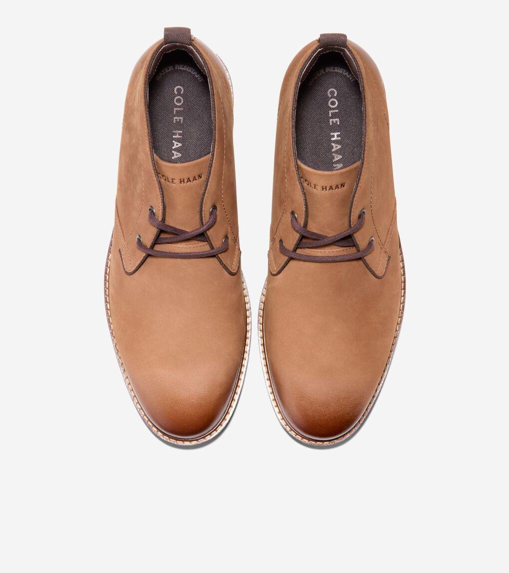 Cole Haan Men Midland Lug Chukka Boots Sz 9.5  Nubuck Golden Brown Lace‎ Up City Cole Haan Midland Lug Sole Chukka Boot Men main image 3