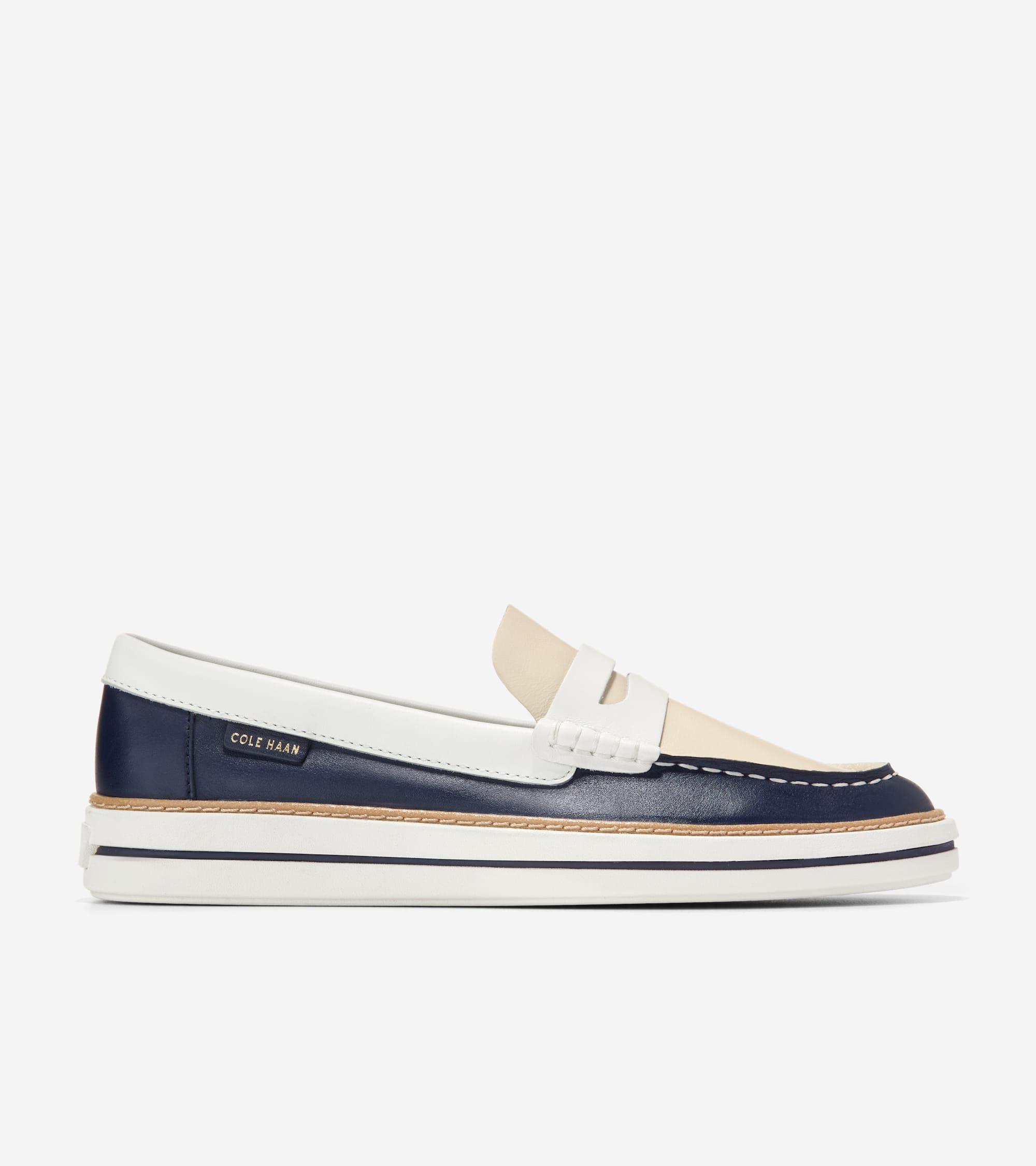 Cole Haan 10.5 Pinch Weekender comfy blue knit slip on‎ deck shoes rubber soles Men main image 4
