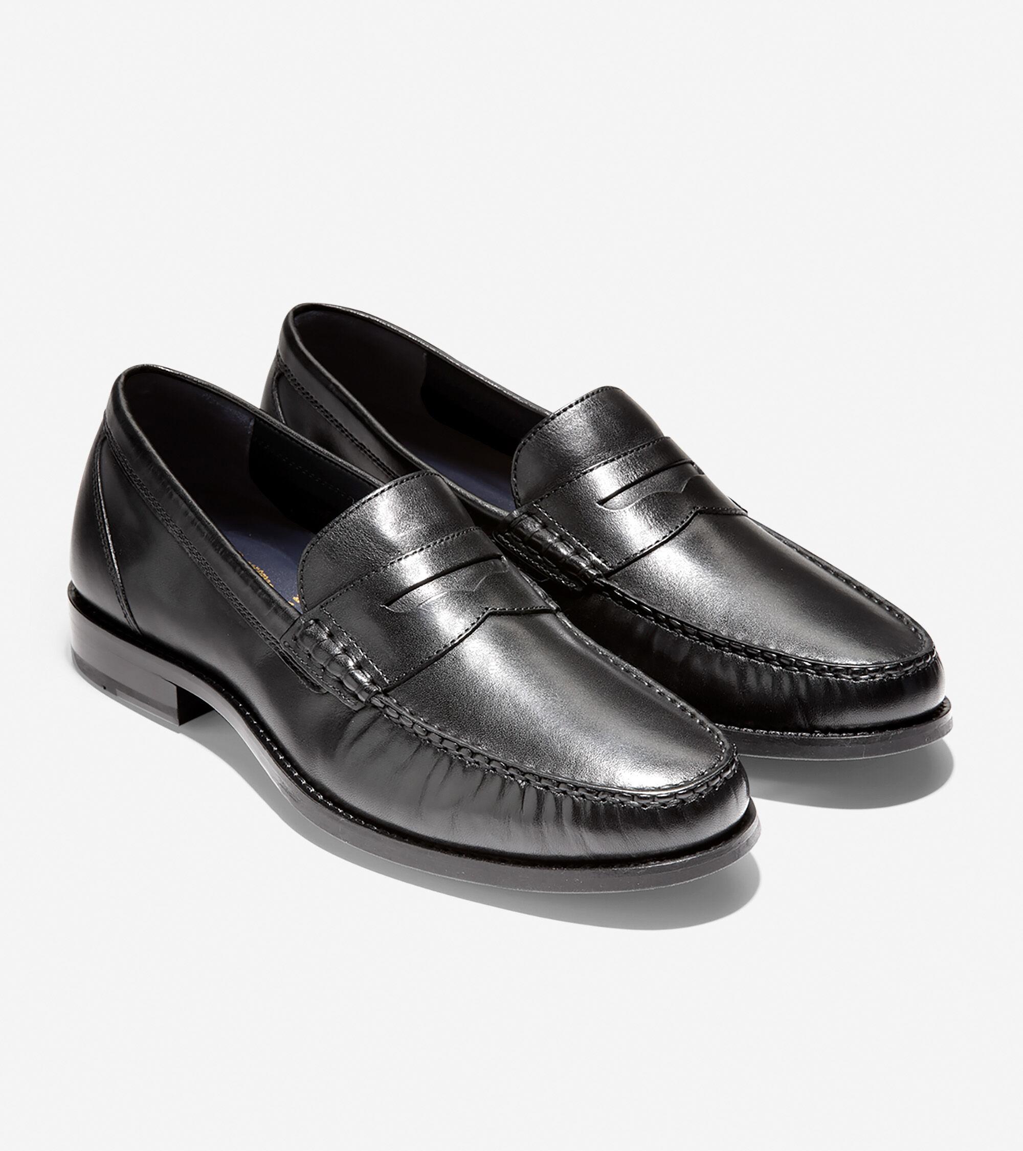 Cole Haan Leather Pinch Grand Casual Penny Loafer in Black for Men - Lyst