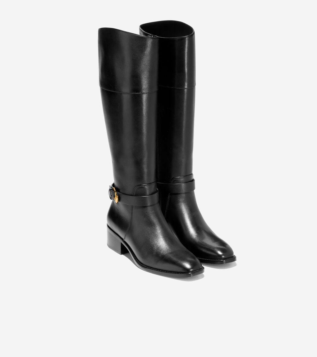 Cole haan tall leather boots 2025