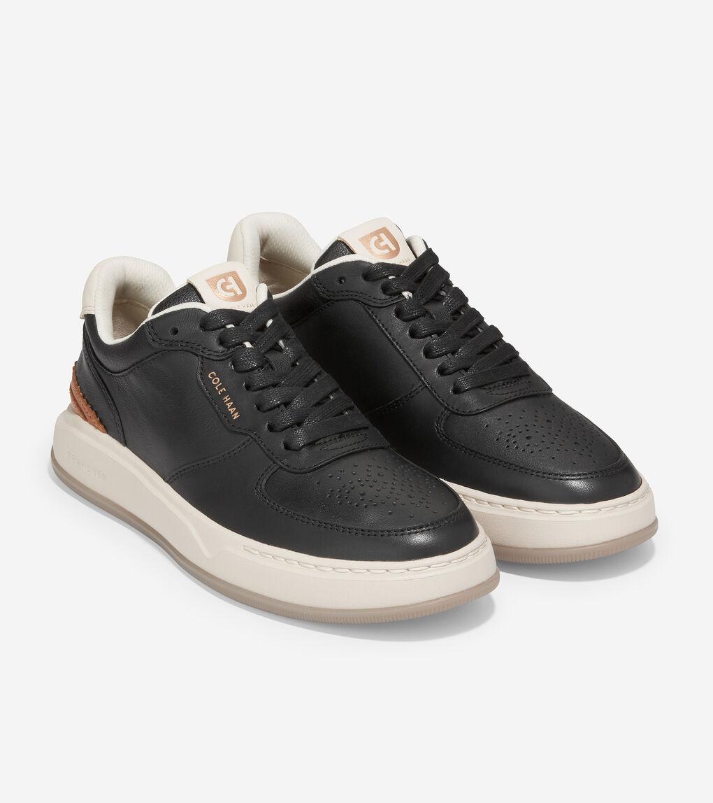 Cole haan shop black leather sneakers