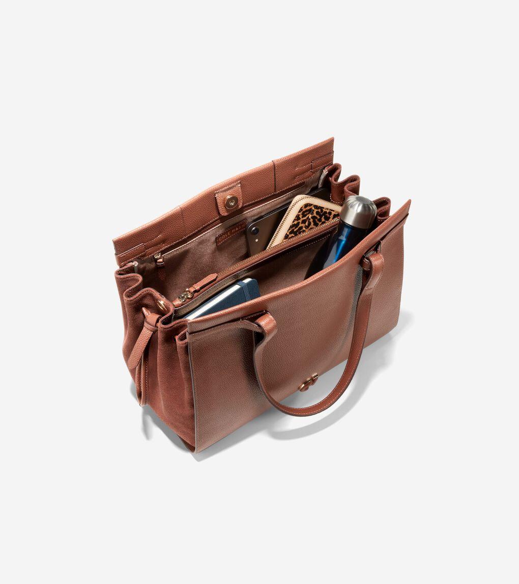 Cole Haan Grand Ambition Side-cinch Satchel in Brown | Lyst