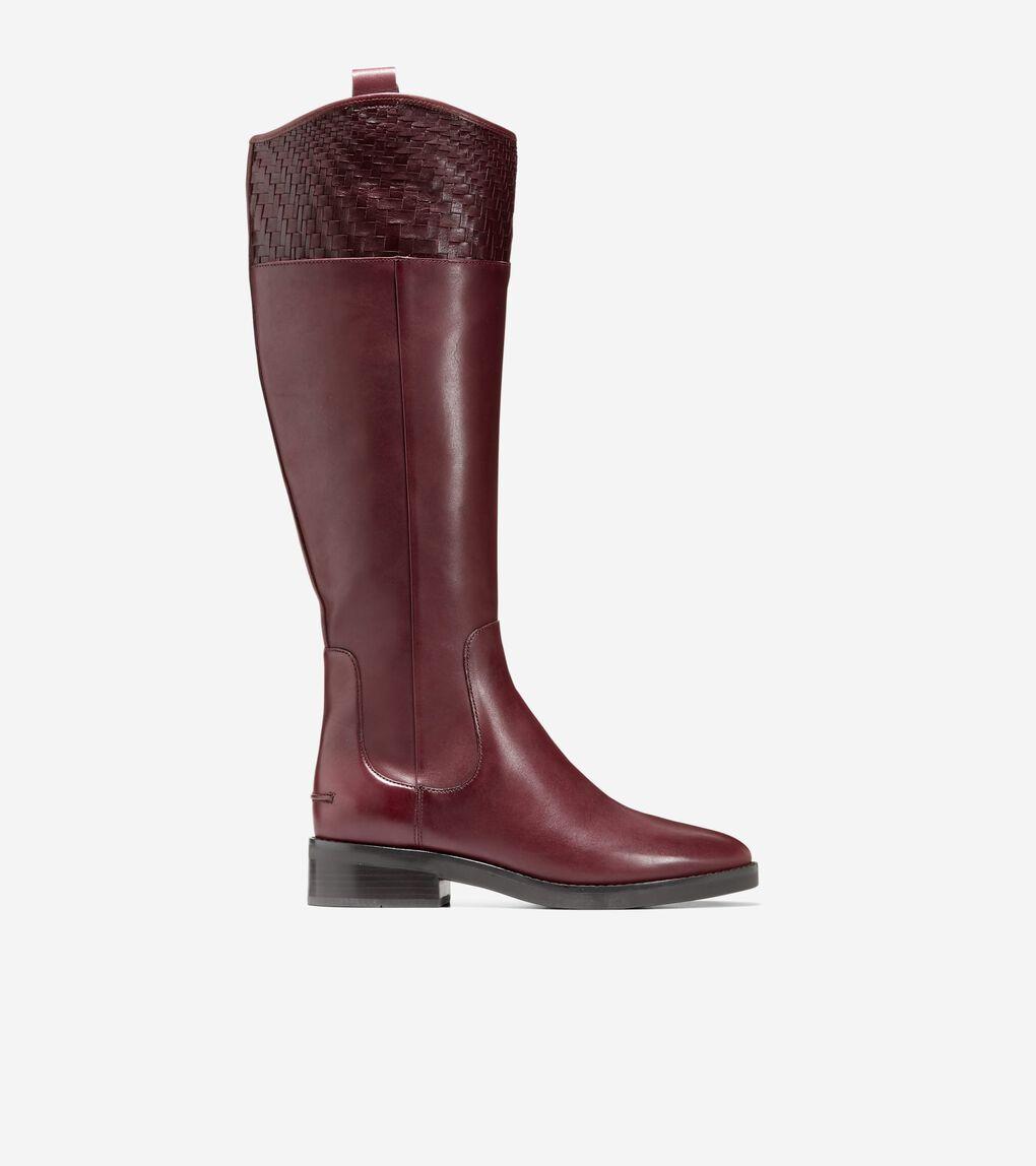 Cole haan brown riding boots top