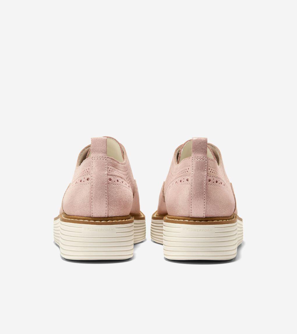 rose gold oxford shoes womens
