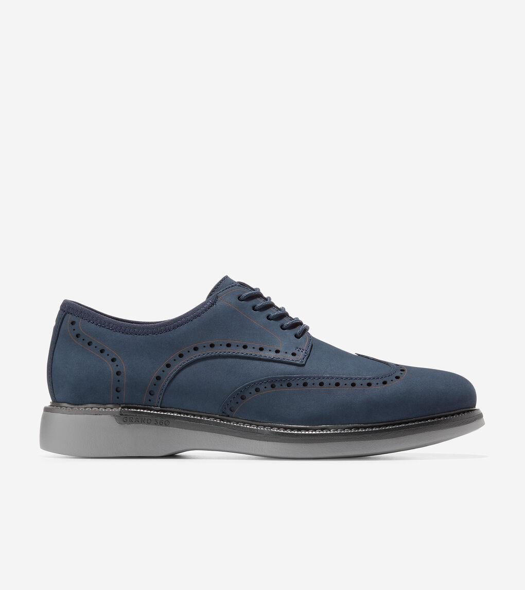 Cole Haan Men's Grand Ambition Wingtip Oxford in Blue for Men | Lyst