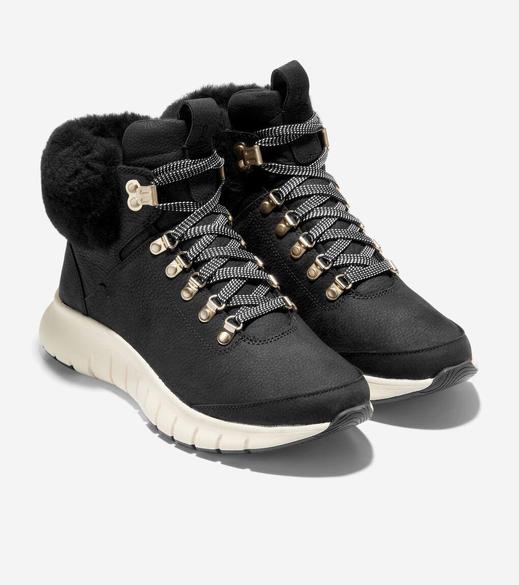 Cole haan black boots womens sales