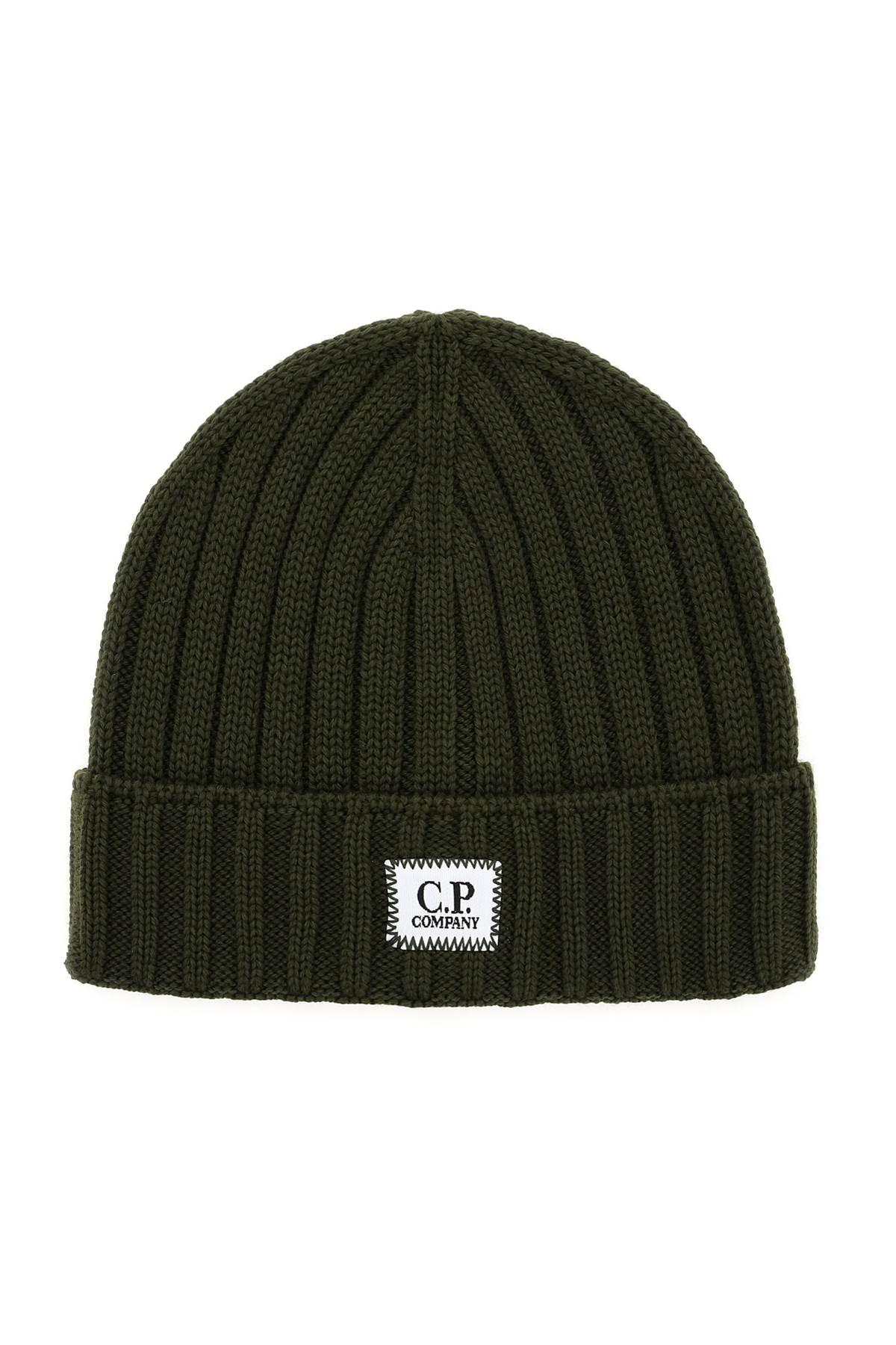 C.P. Company Cp Company Wool Beanie Hat in Green for Men | Lyst