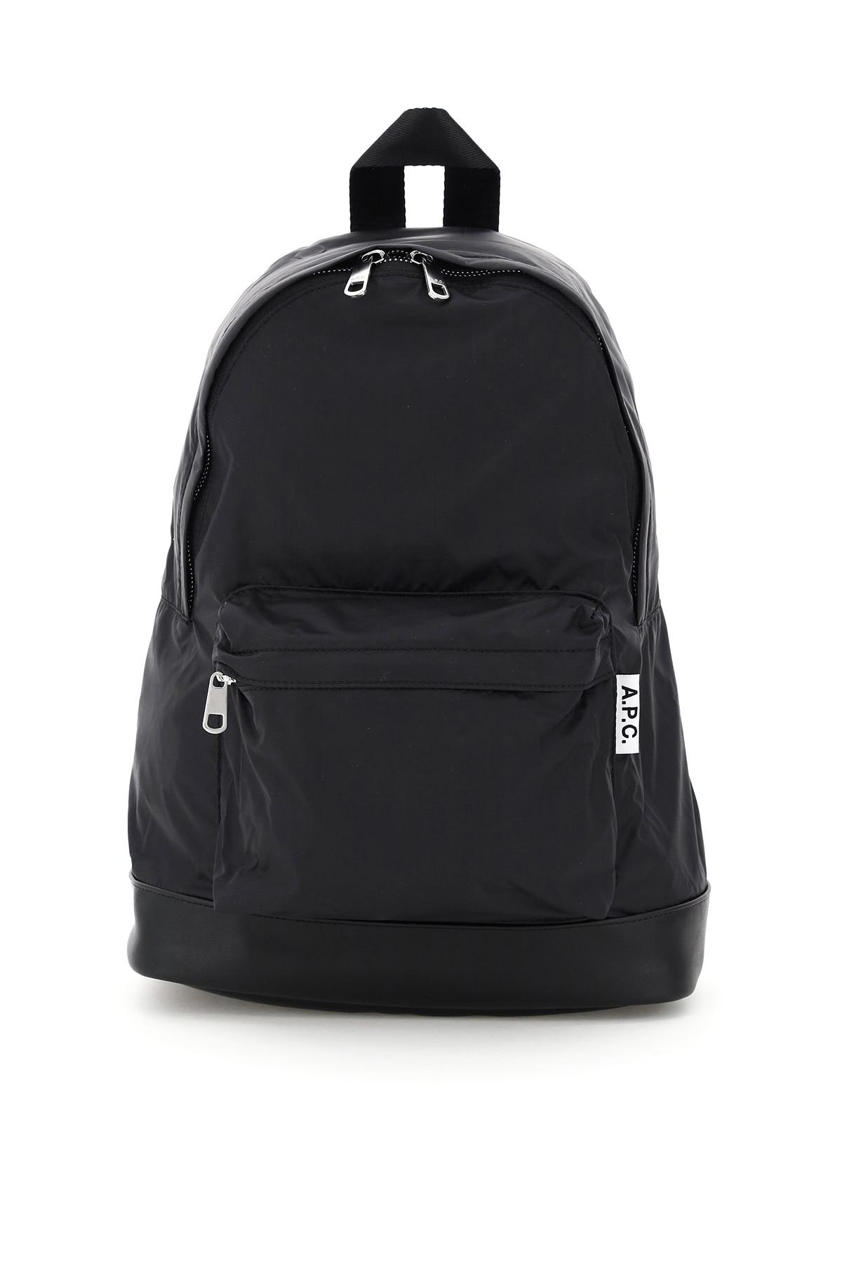 A.P.C. Nylon Backpack in Black for Men | Lyst