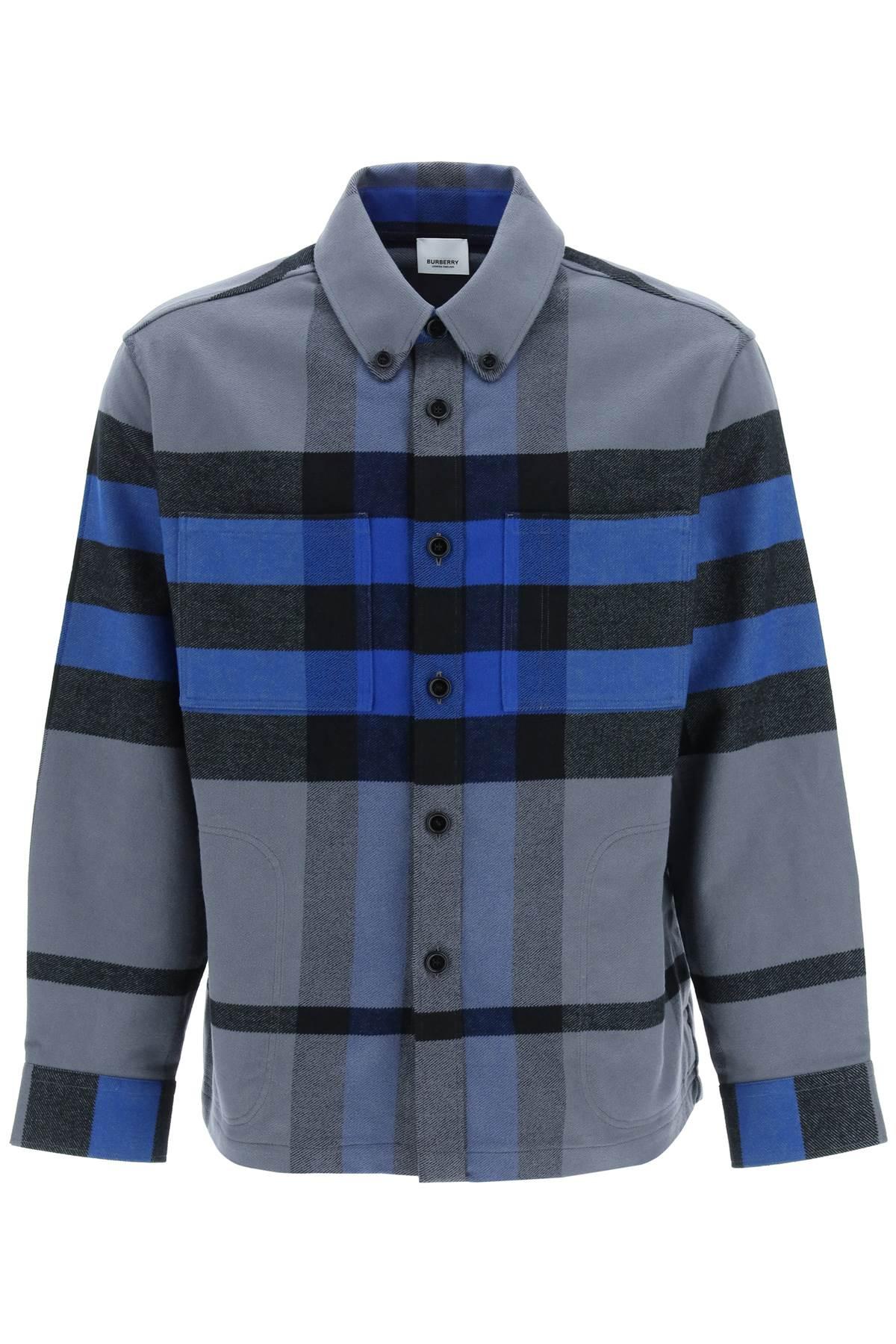 blue burberry flannel