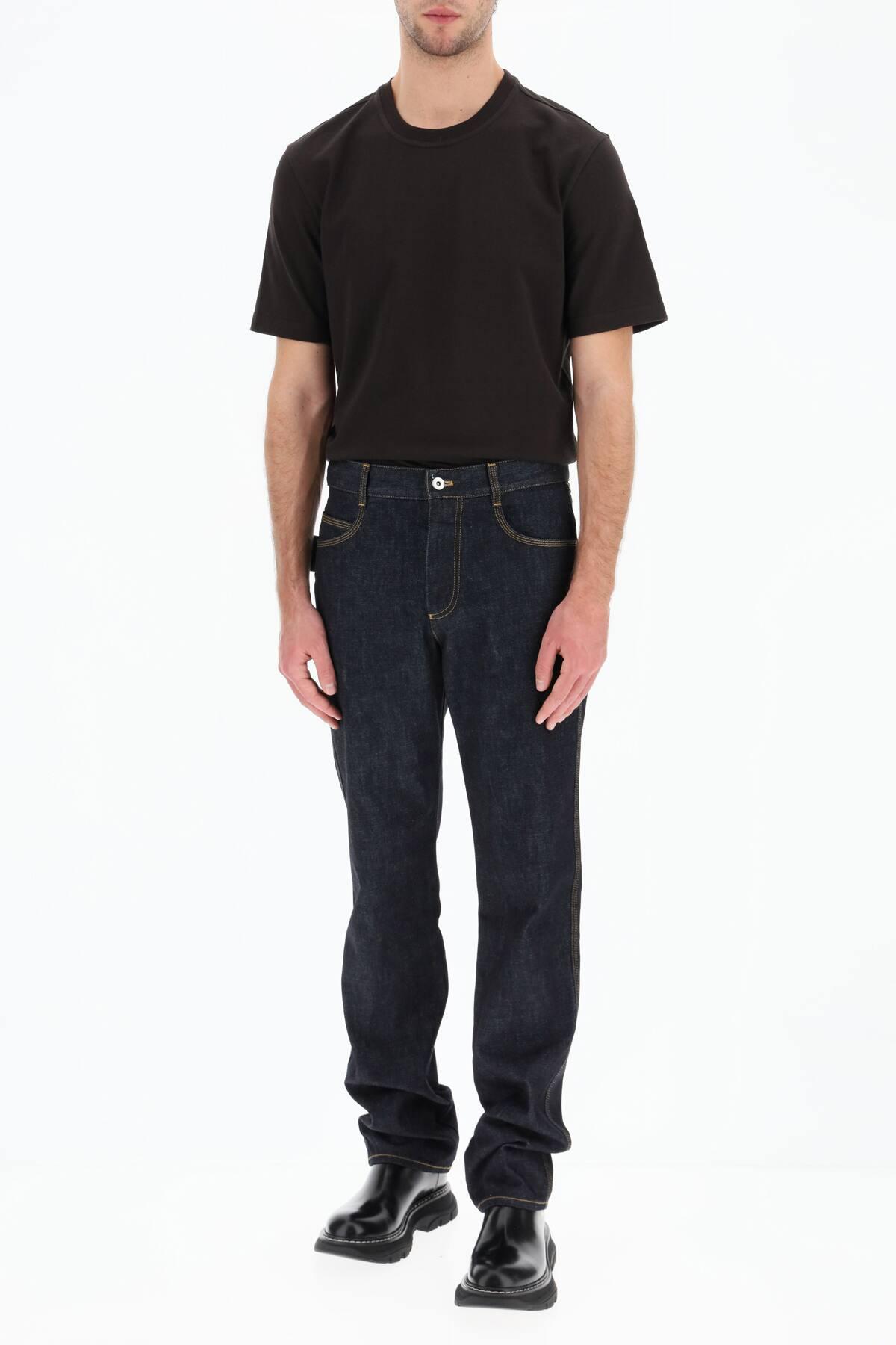 Bottega Veneta Cotton Basic T-shirt in Brown for Men - Lyst