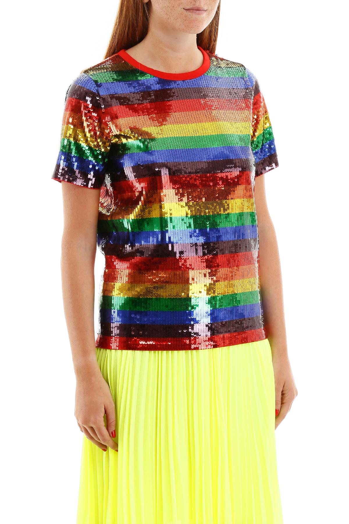 Michael Kors Rainbow Sequined Cotton 