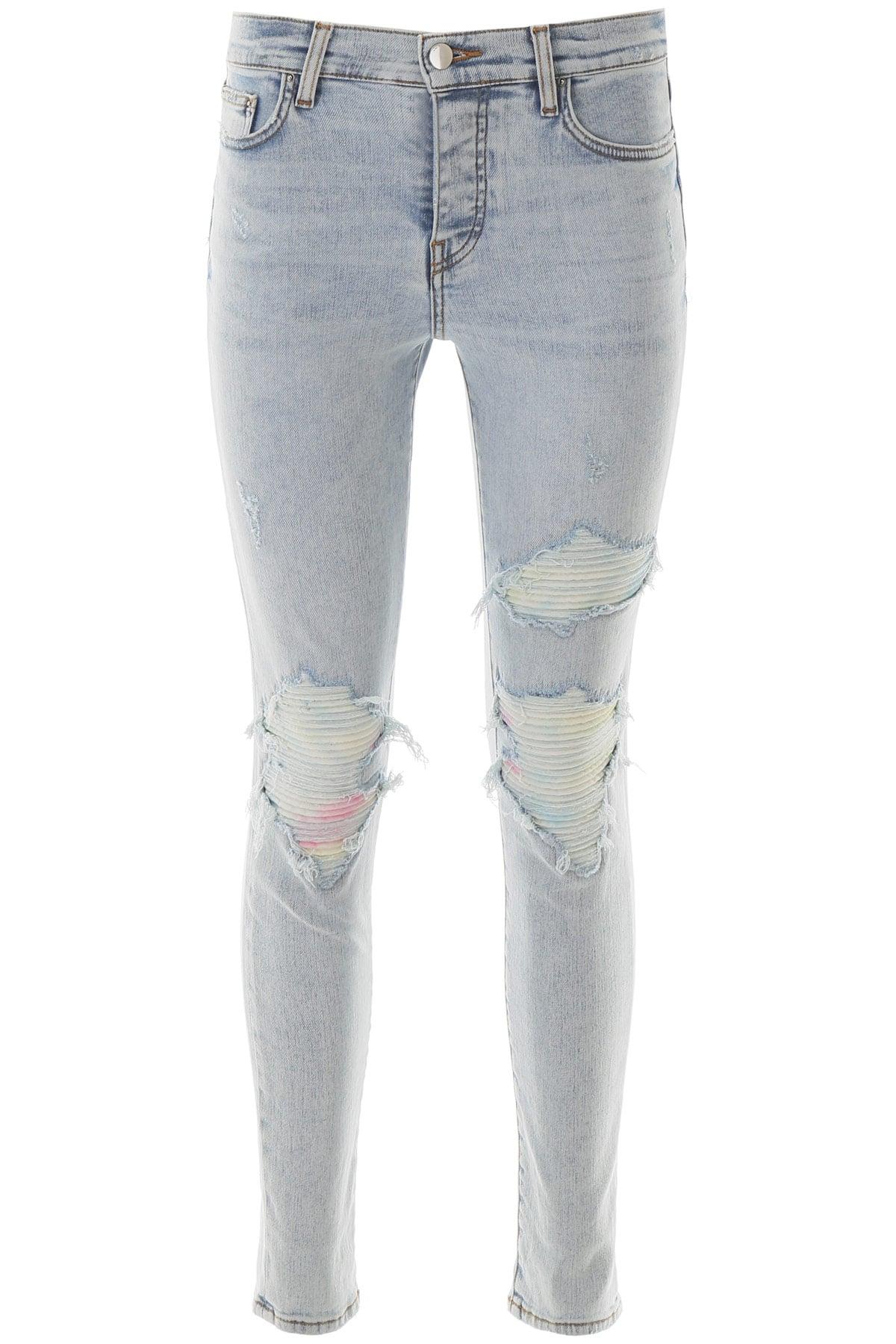 Amiri Denim Tie Dye Distressed Skinny 