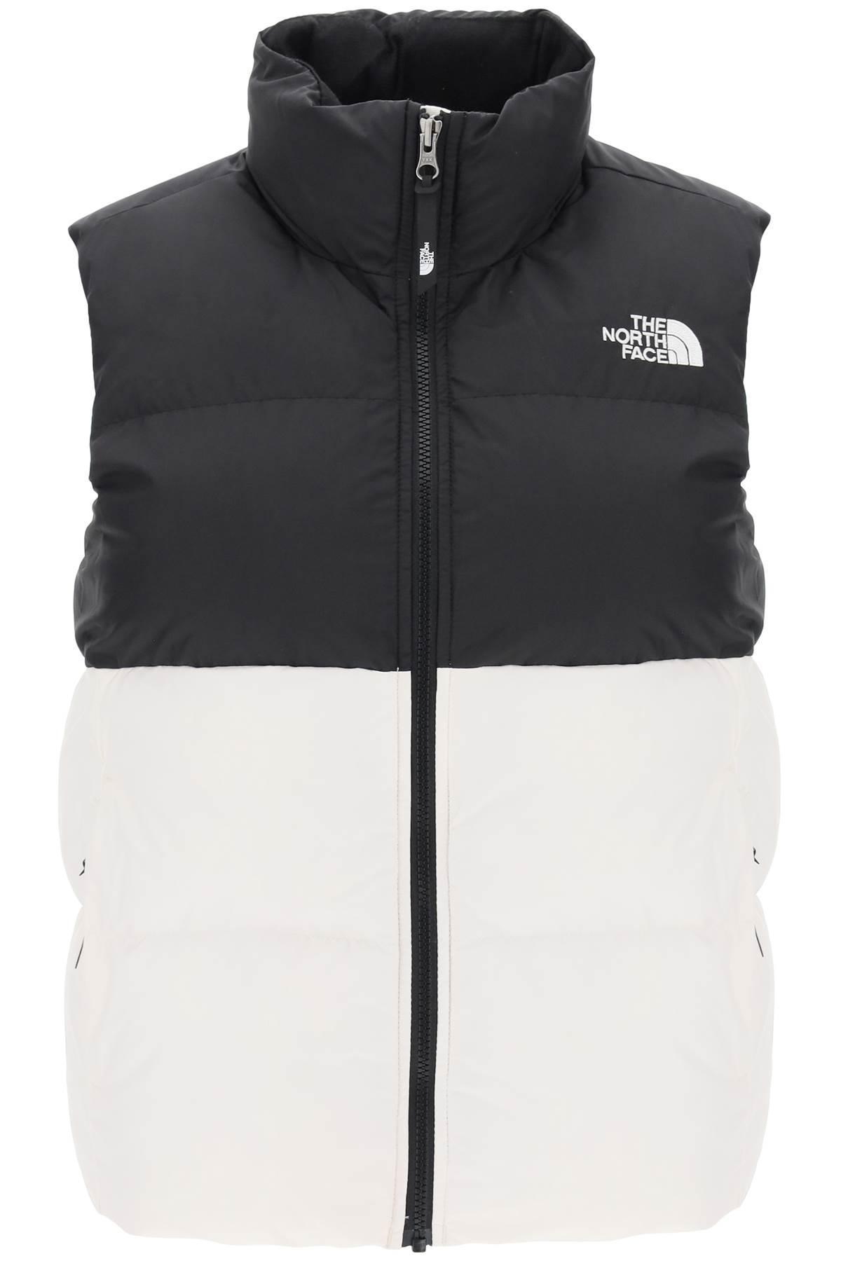 North face hotsell white puffer vest