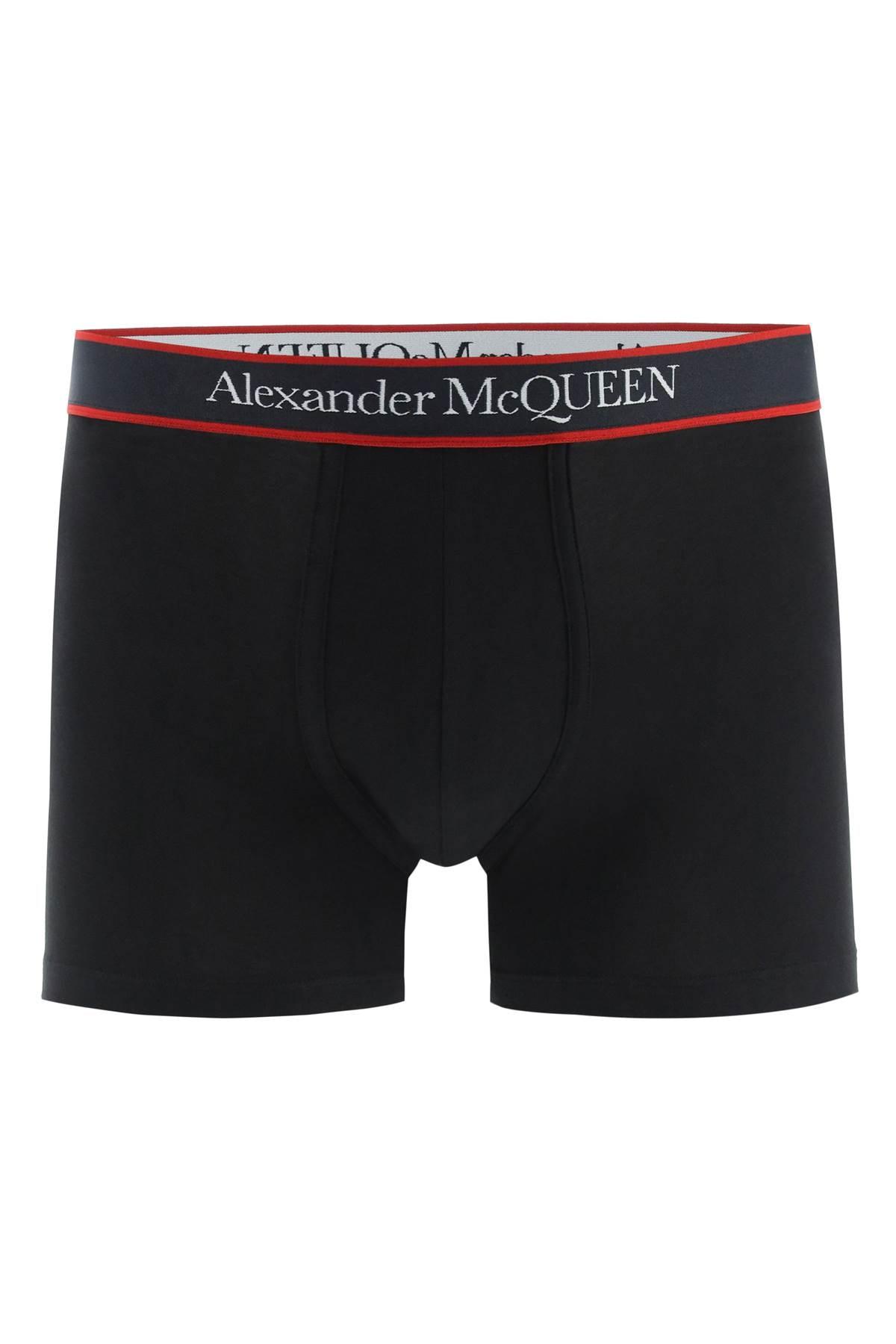 Alexander McQueen Selvedge Boxers in Black for Men Mens Clothing Underwear Boxers 