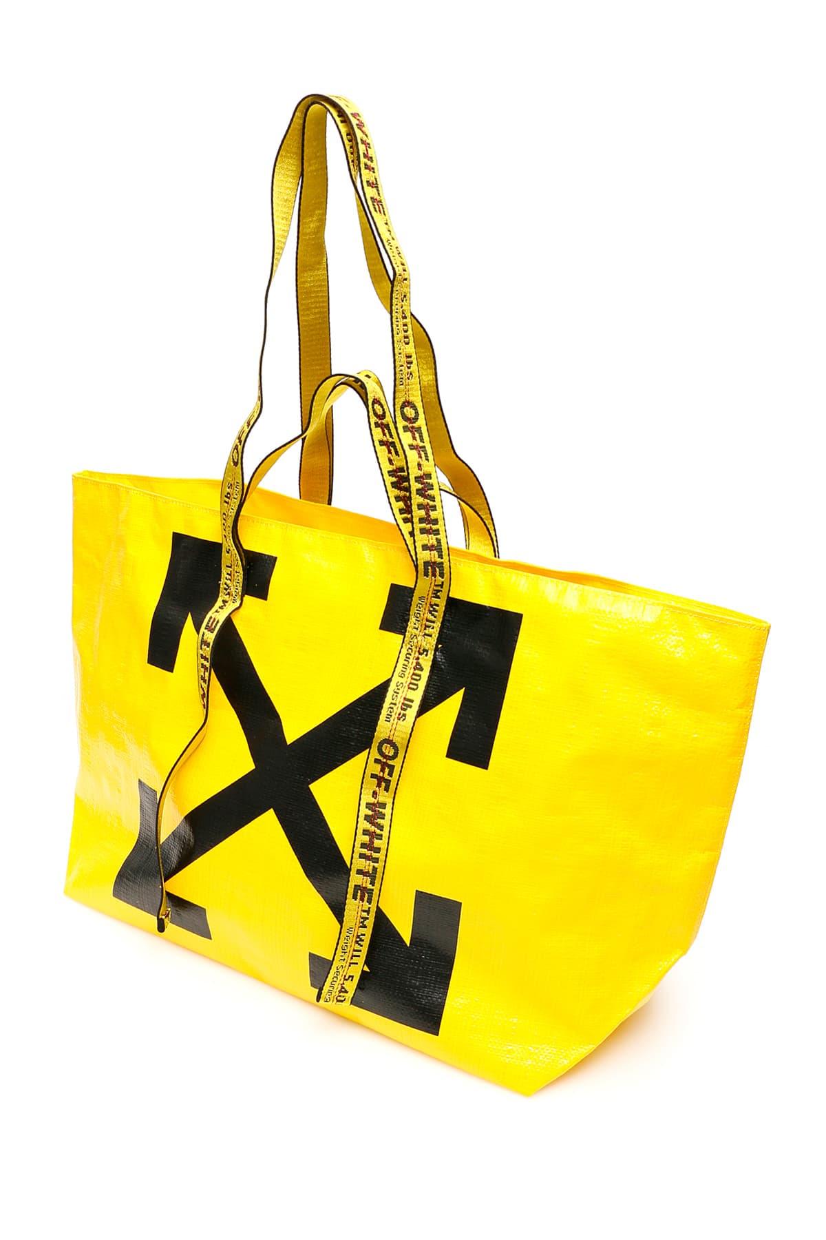 Off-white Commercial Tote Bag Sculpture Small Yellow