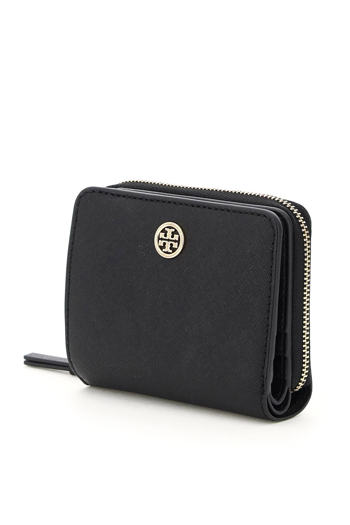 Tory Burch Robinson Bifold Wallet in Black Lyst
