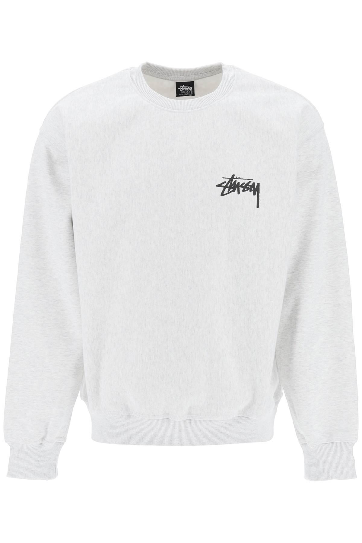 Stussy Sweatshirt With Back Logo Print in White for Men | Lyst UK