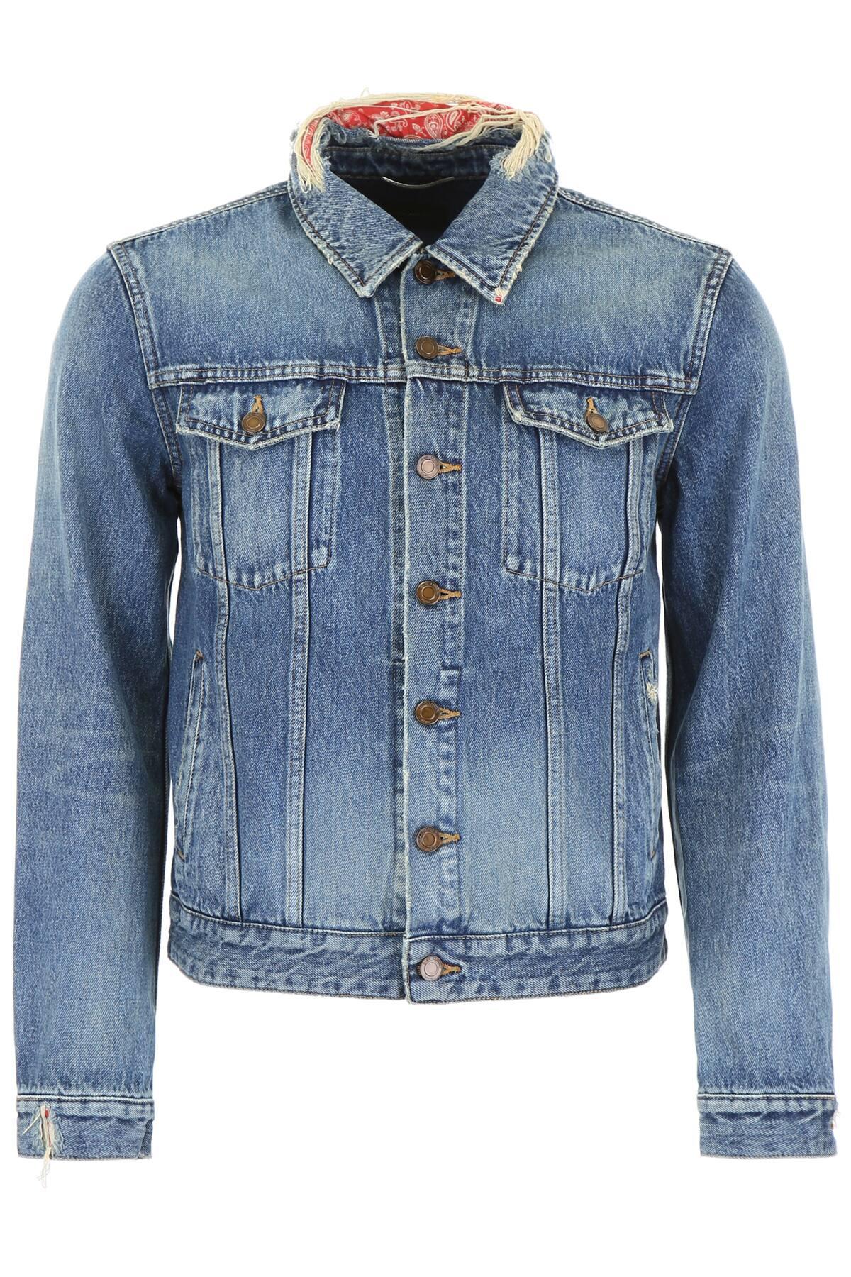 saint laurent bandana jeans