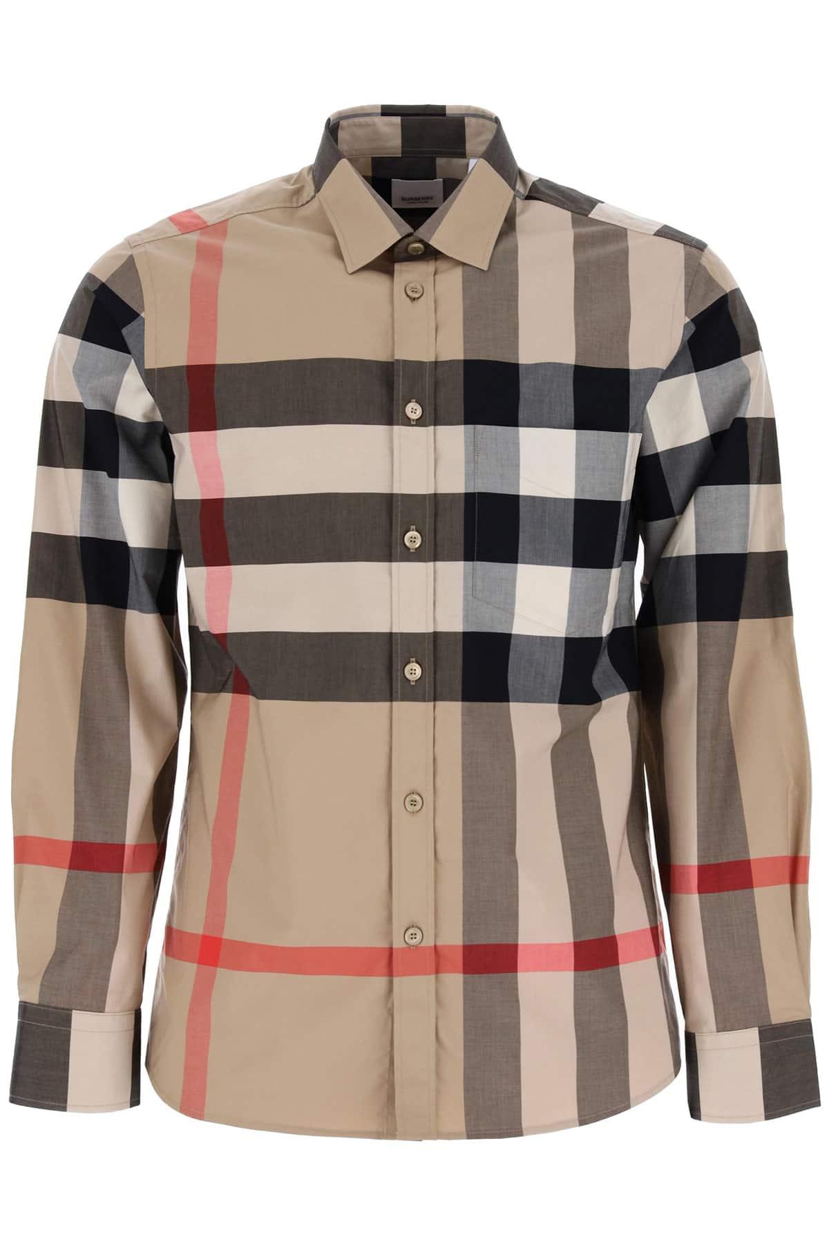 Burberry Cotton Maxi Check Shirt for Men - Save 33% | Lyst