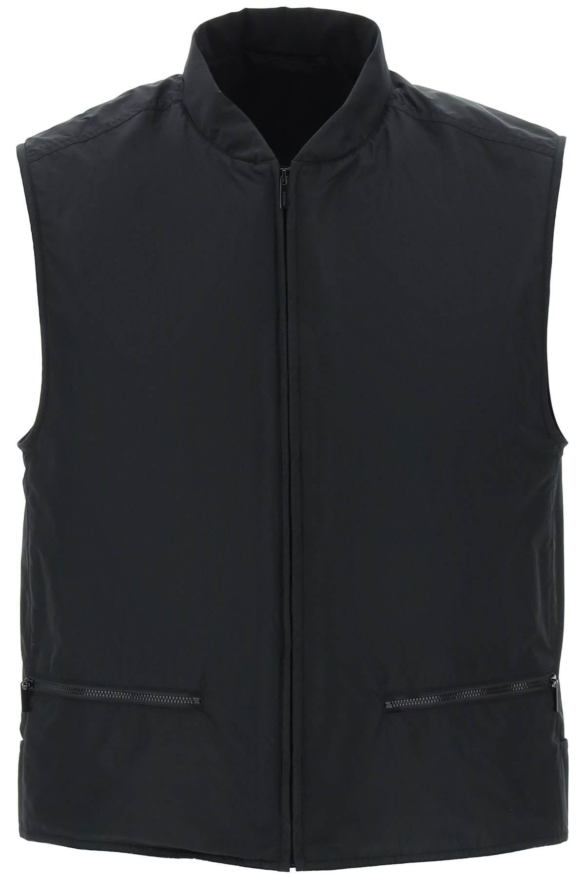 Ferragamo Modern Vest Crafted From Recycled Polyester For in Black for Men Lyst