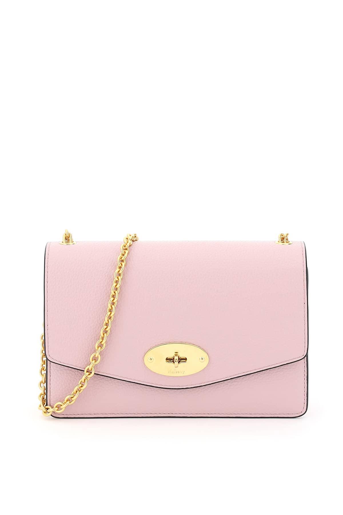 Mulberry Grain Leather Small Darley Bag in Pink - Lyst