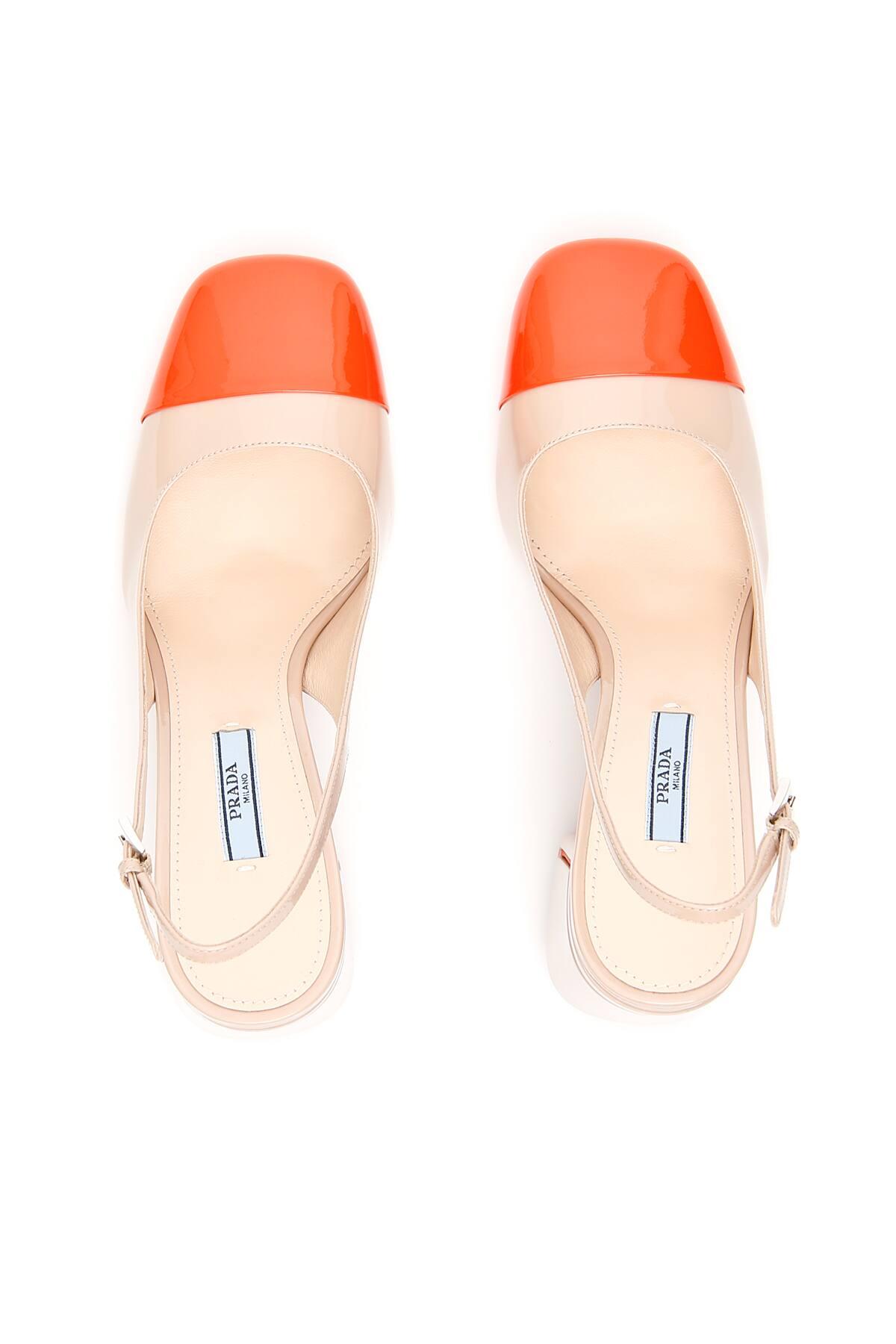 bicolor slingback
