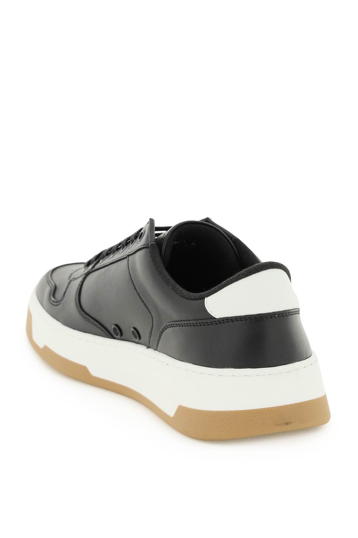 BOSS by HUGO BOSS 'baltimore' Faux Leather Sneakers in Black for Men | Lyst