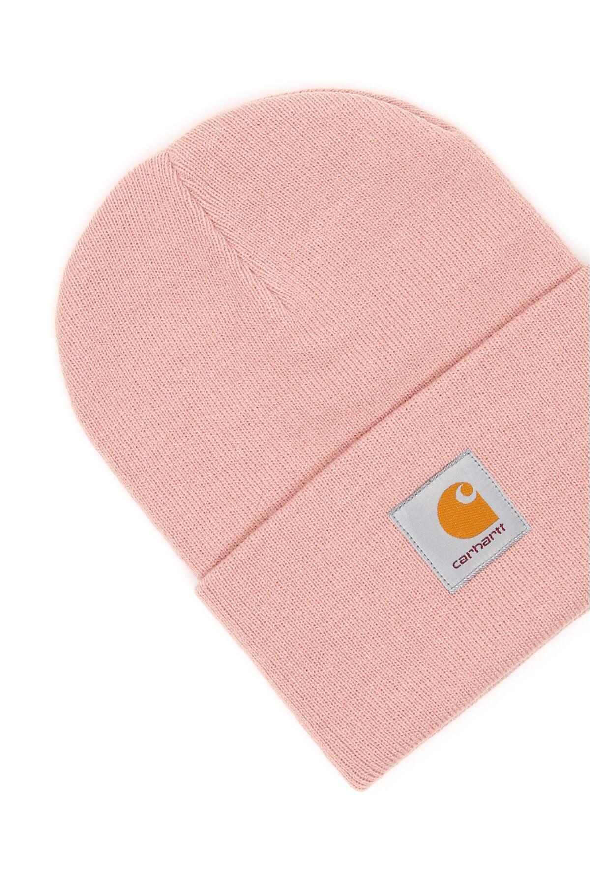 Carhartt Logo Beanie in Pink for Men Lyst