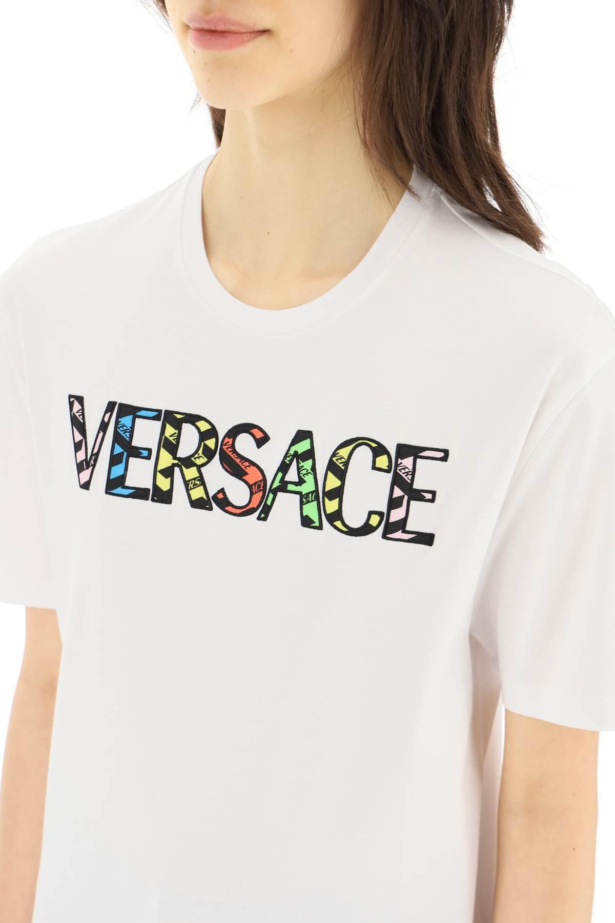 Versace Cotton La Greca T-shirt in 