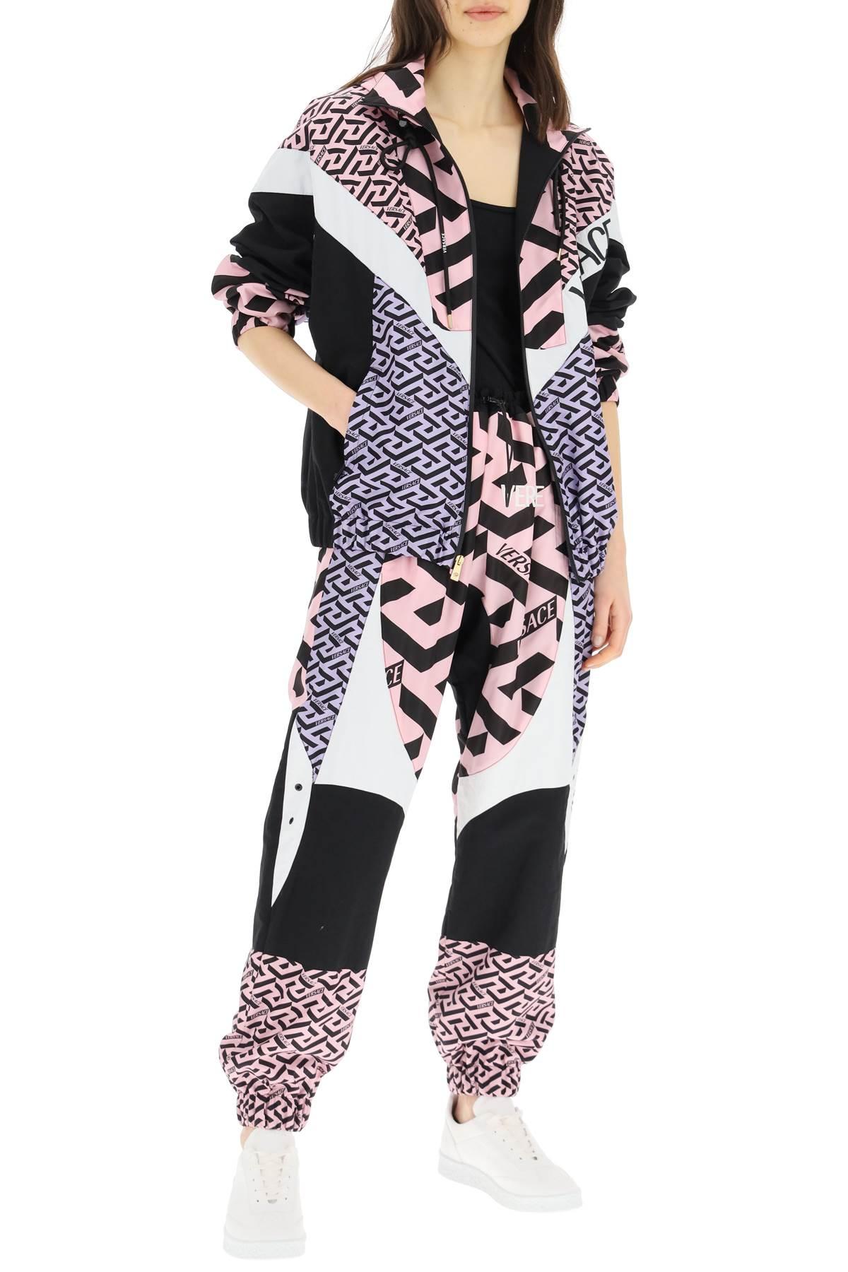 Versace La Greca print windbreaker - Black