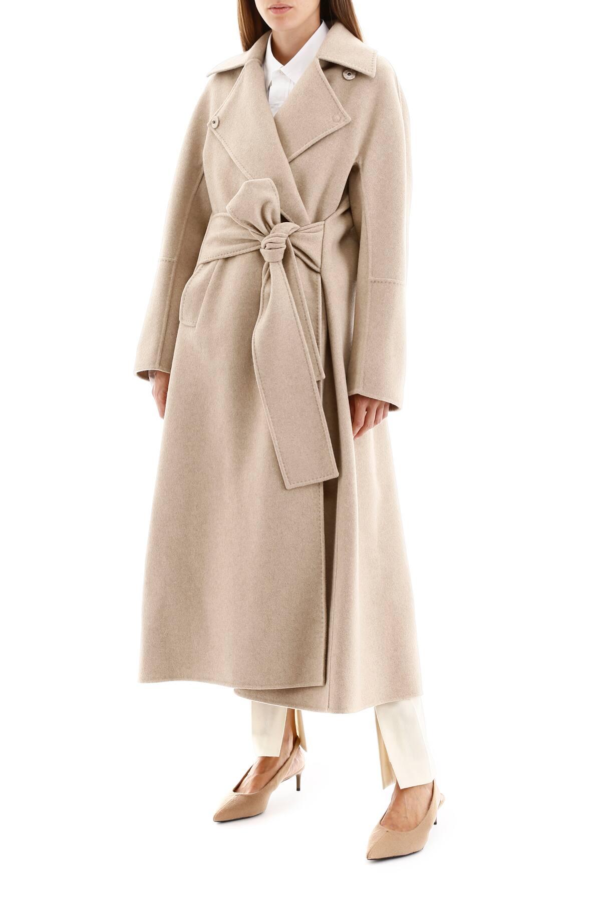 Max Mara Atelier Cashmere Chiara Coat in Beige (Natural) - Lyst