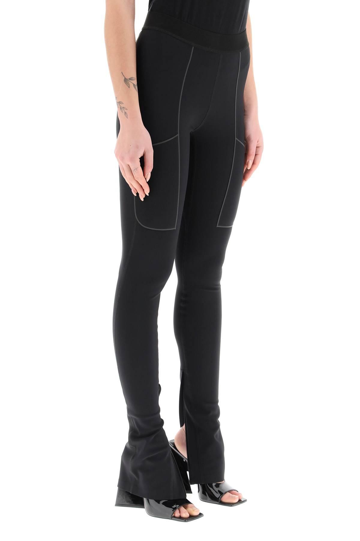 Coperni C+ split-cuff leggings - Black