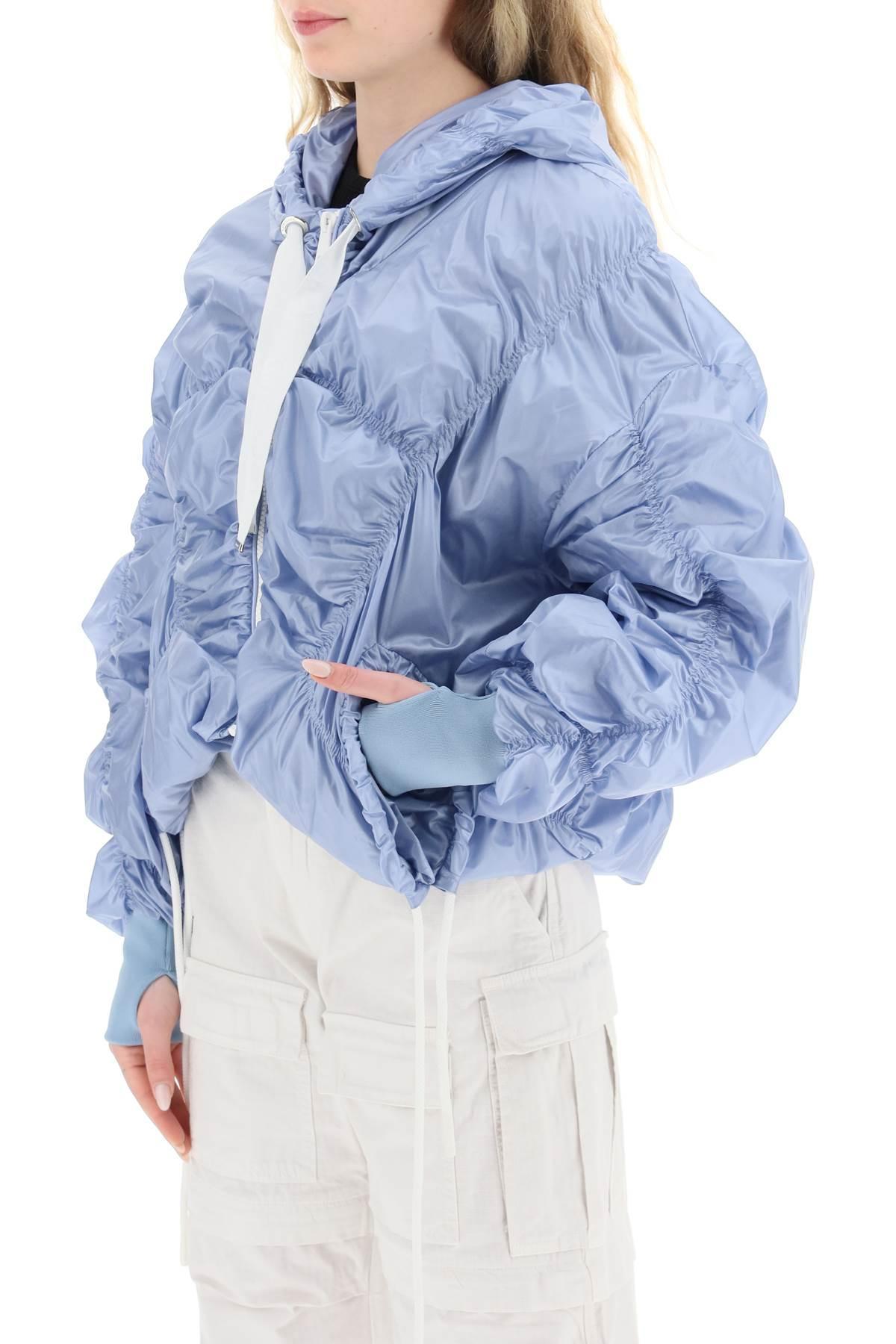 Khrisjoy drawstring cropped puffer jacket - Blue
