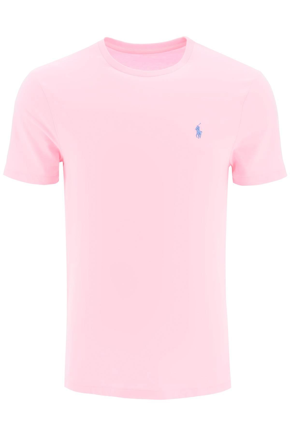 Polo Ralph Lauren Custom Slim Fit T-shirt With Logo in Pink for Men | Lyst
