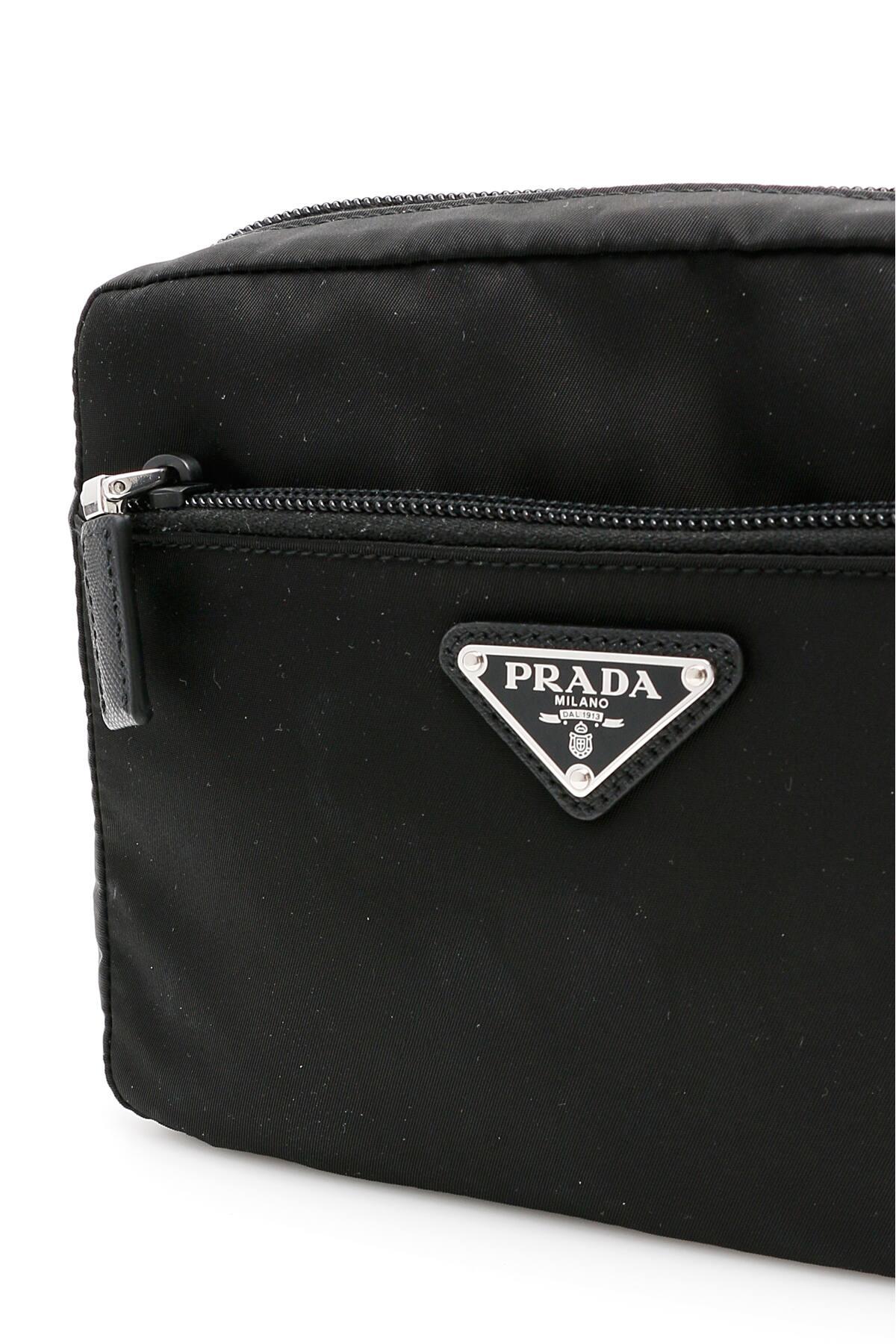 Prada Re-Nylon And Leather Travel Pouch - Farfetch