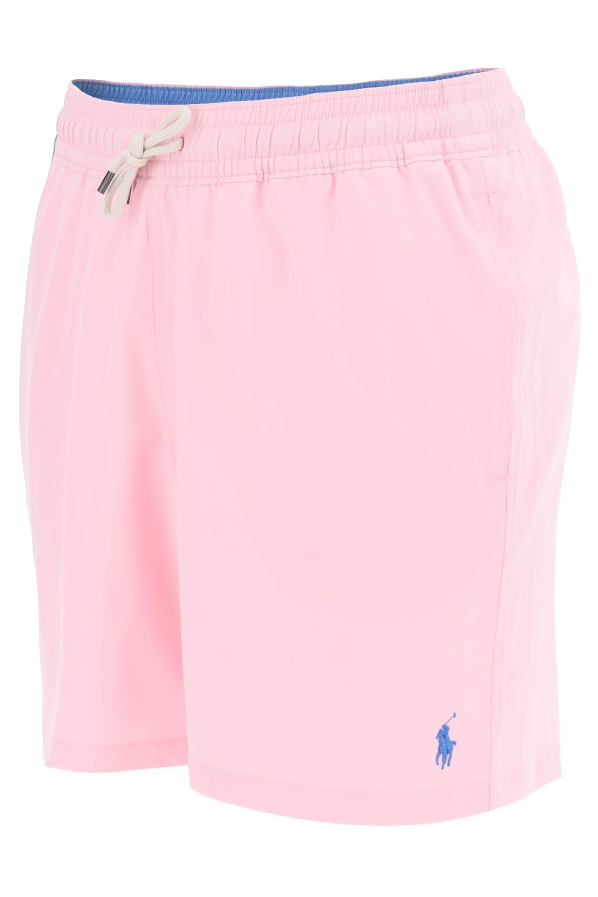 Polo Ralph Lauren Traveler Stretch Swim Shorts in Pink for Men | Lyst