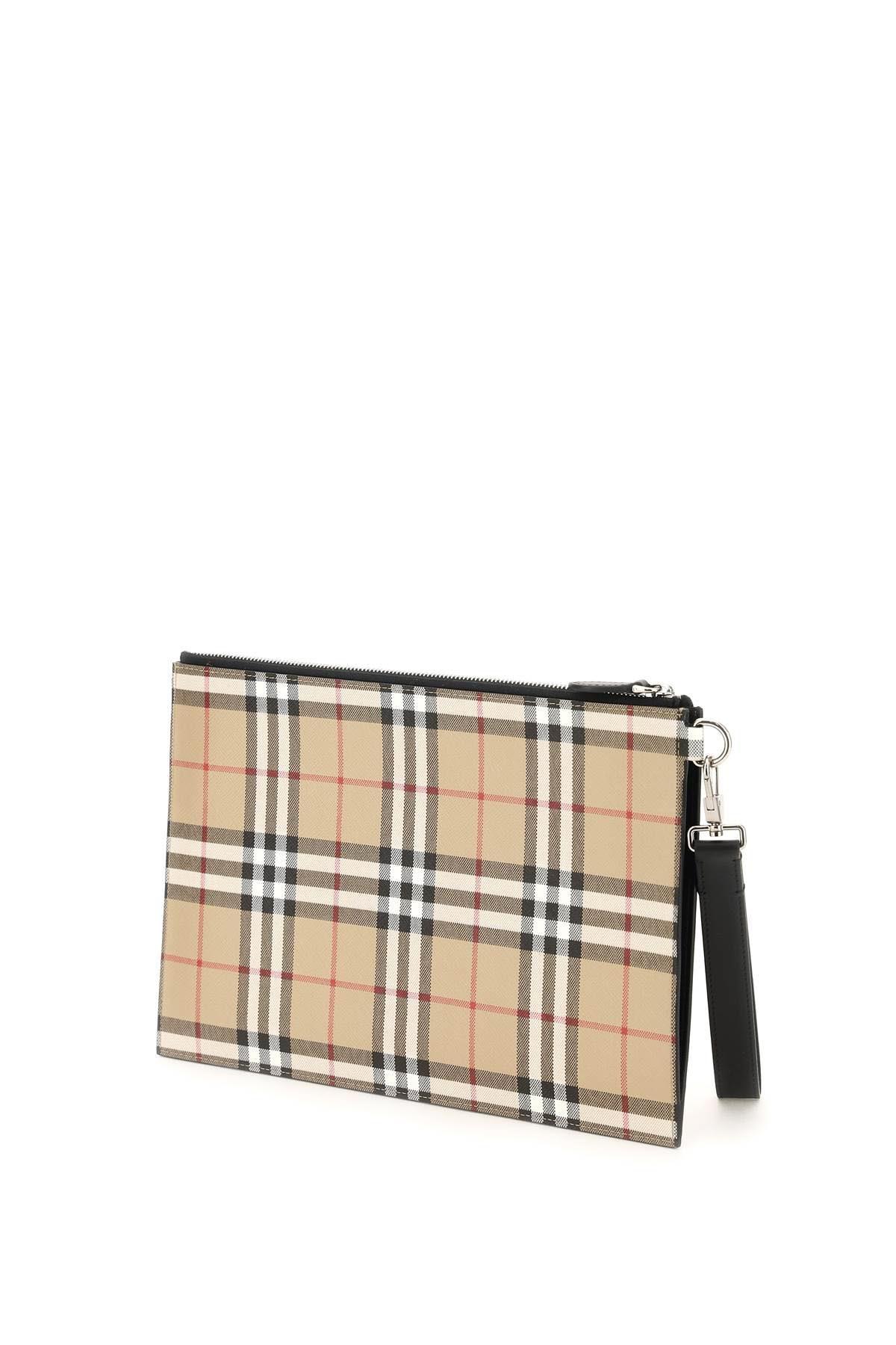 Burberry Vintage Check Pouch in Black for Men