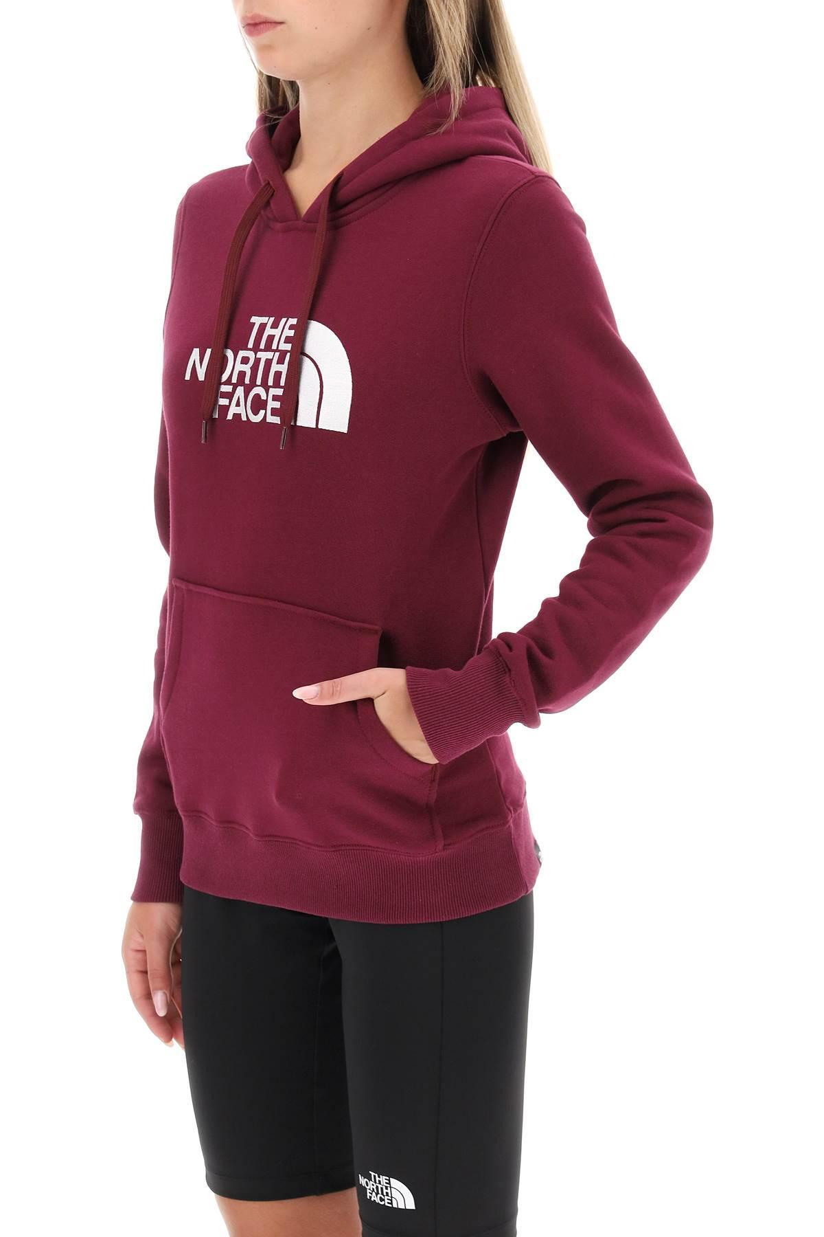 The North Face 'drew Peak' Hoodie With Logo Embroidery in Red | Lyst