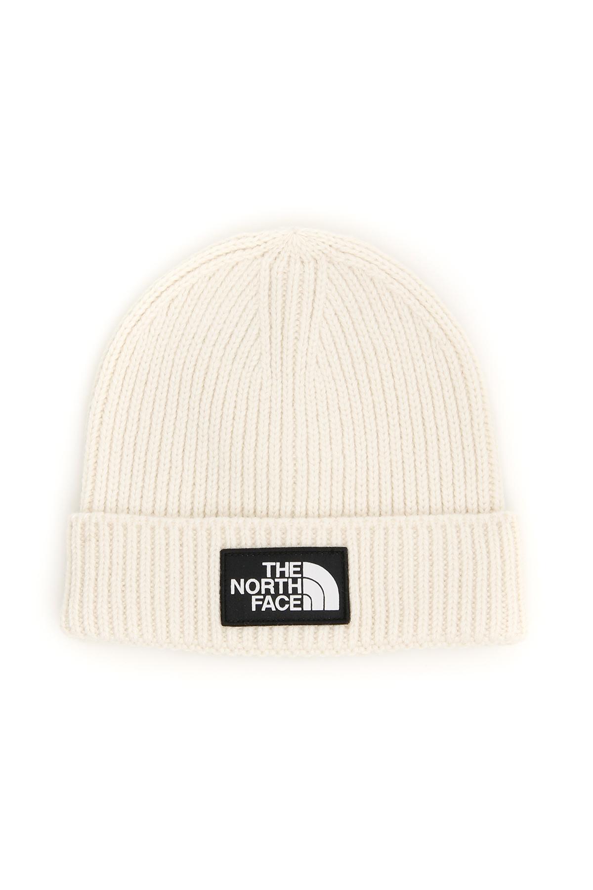 north face white beanie