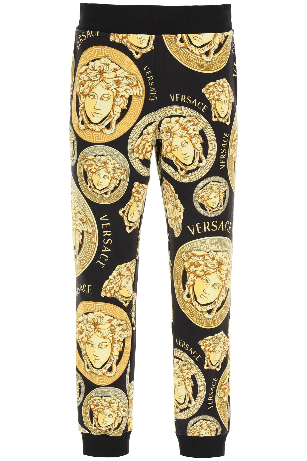 Bijna Vervullen Noord Amerika Versace Amplified Medusa Print jogging Trousers in Yellow for Men | Lyst