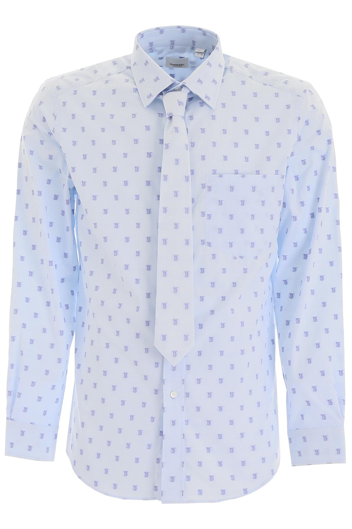 blue shirt and tie set