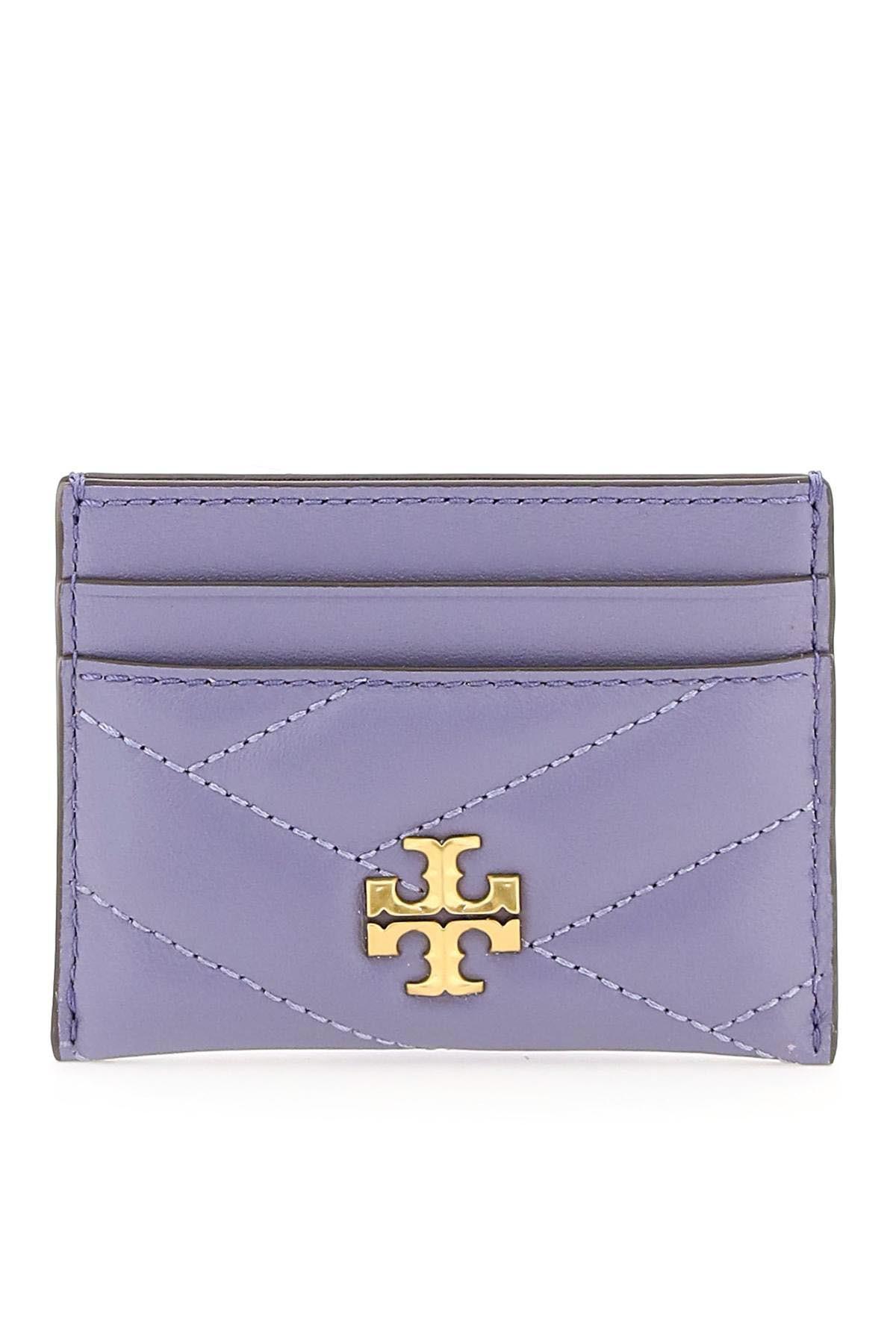 Tory Burch Leather Kira Chevron Cardholder in Purple - Save 24% | Lyst